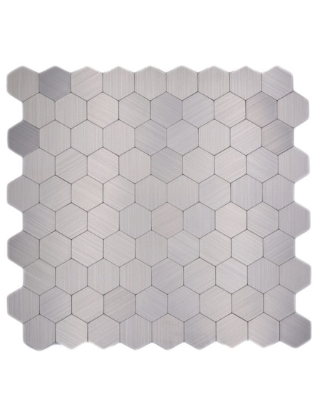 Självhäftande Silver Hexagon Mosaik | Ekosten.se