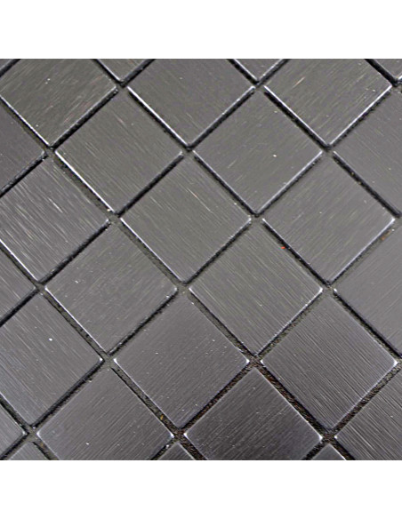 Svart Självhäftande Metall Mosaik Silk | Ekosten.se
