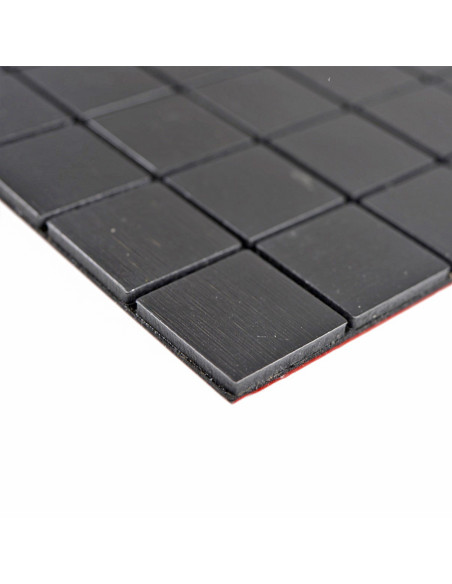 Svart Självhäftande Metall Mosaik Silk | Ekosten.se