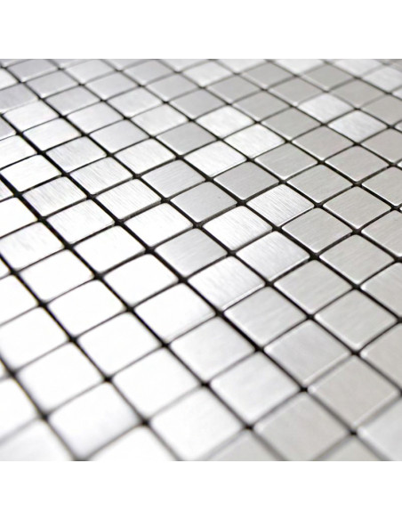 Självhäftande Metall Mosaik Silver Silk | Ekosten.se