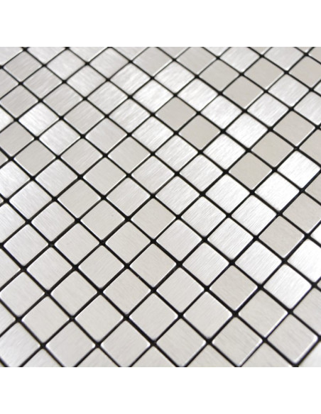 Självhäftande Metall Mosaik Silver Silk | Ekosten.se
