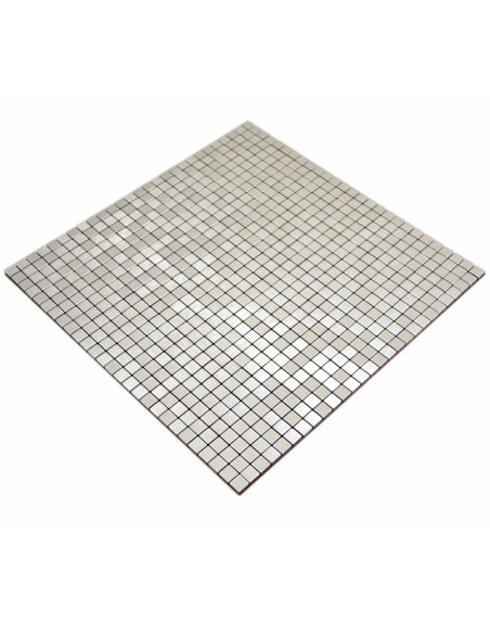 Självhäftande Metall Mosaik Silver Silk | Ekosten.se