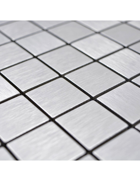 Silver Självhäftande Metall Mosaik Silk | Ekosten.se