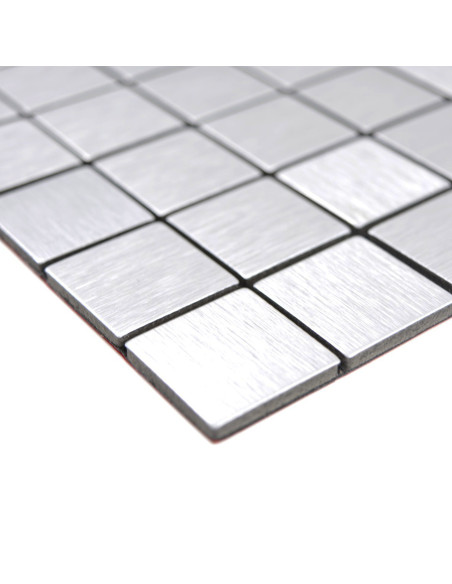 Silver Självhäftande Metall Mosaik Silk | Ekosten.se