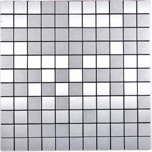 Silver Självhäftande Metall Mosaik Silk | Ekosten.se