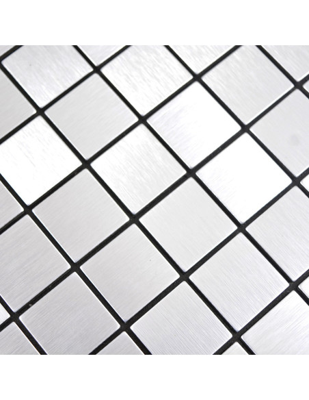 Silver Självhäftande Metall Mosaik Silk | Ekosten.se