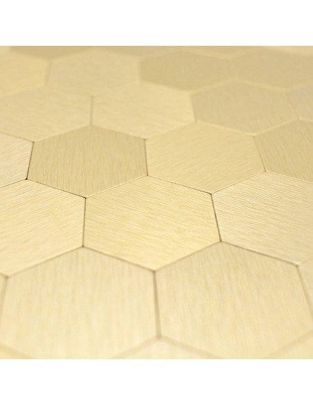 Självhäftande Guld Hexagon Mosaik | Ekosten.se