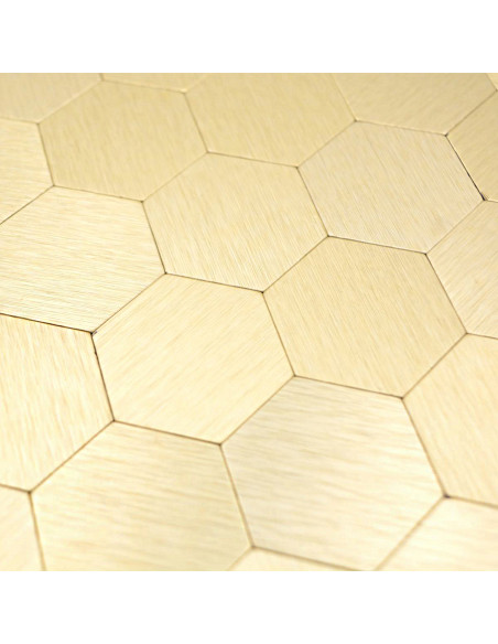 Självhäftande Guld Hexagon Mosaik | Ekosten.se