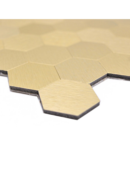 Självhäftande Guld Hexagon Mosaik | Ekosten.se