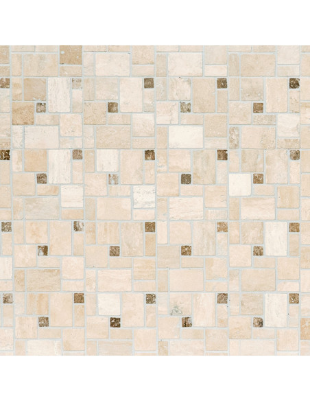 Natursten Mosaik Travertin Beige | Ekosten.se