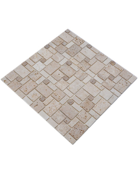 Natursten Mosaik Travertin Beige | Ekosten.se