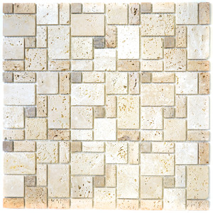 Natursten Mosaik Travertin Beige | Ekosten.se