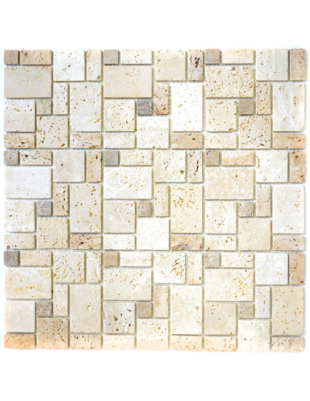 Natursten Mosaik Travertin Beige | Ekosten.se