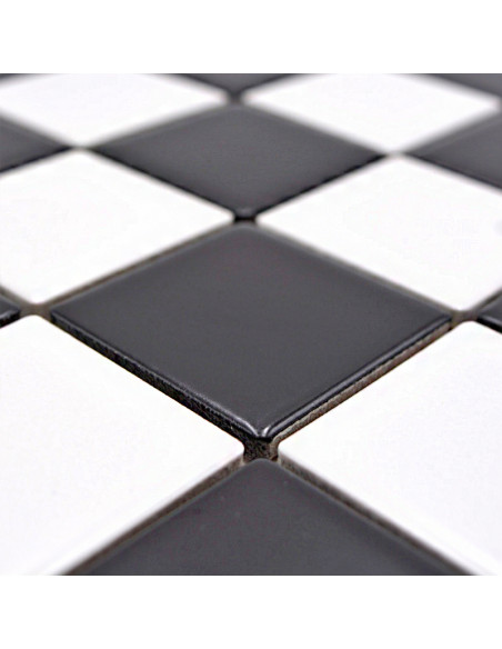 Svart Vit Klinker Mosaik Matt | Ekosten.se