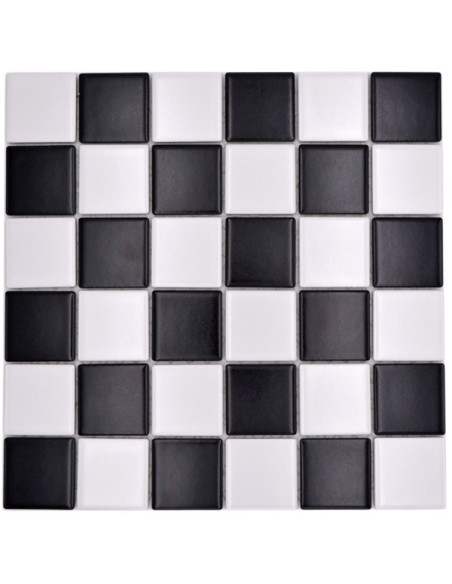 Svart Vit Klinker Mosaik Matt | Ekosten.se