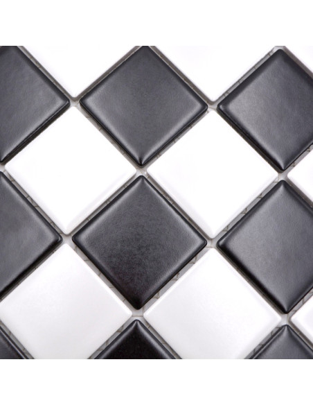 Svart Vit Klinker Mosaik Matt | Ekosten.se