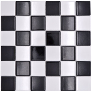 Svart Vit Klinker Mosaik Blank | Ekosten.se