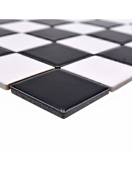 Svart Vit Klinker Mosaik Blank | Ekosten.se