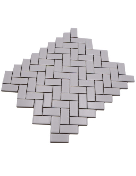 Fiskben Klinkermosaik Vit Matt | Ekosten.se