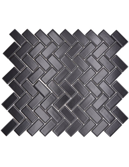 Fiskben Klinkermosaik Svart Matt | Ekosten.se