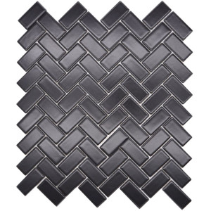 Fiskben Klinkermosaik Svart Matt | Ekosten.se