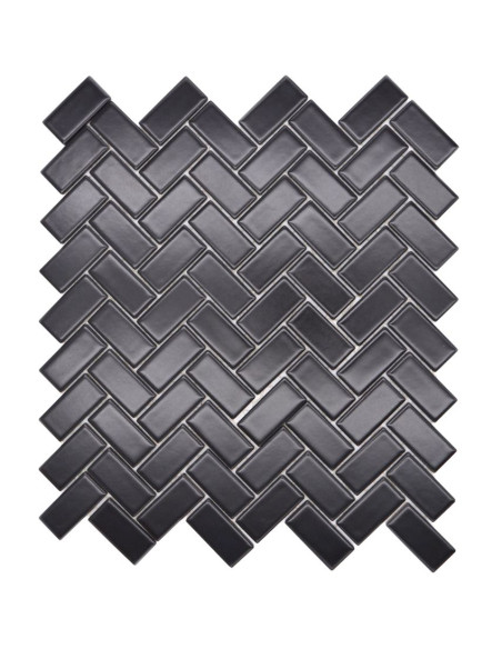 Fiskben Klinkermosaik Svart Matt | Ekosten.se