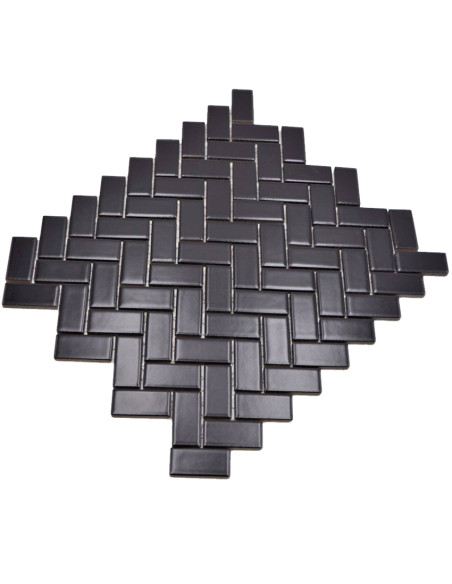Fiskben Klinkermosaik Svart Matt | Ekosten.se