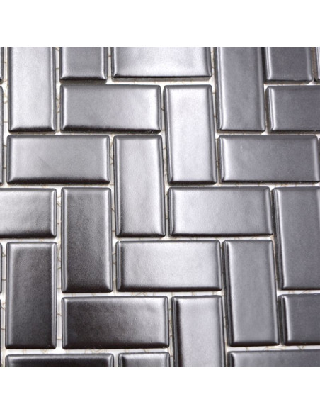 Fiskben Klinkermosaik Svart Matt | Ekosten.se