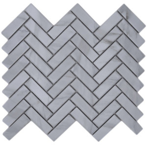 Fiskben Klinkermosaik Vit Marmor | Ekosten.se