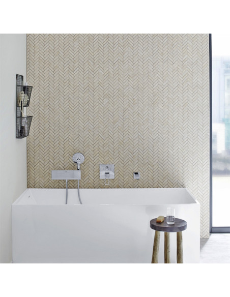 Fiskben Klinkermosaik Ljusbeige Marmor | Ekosten.se