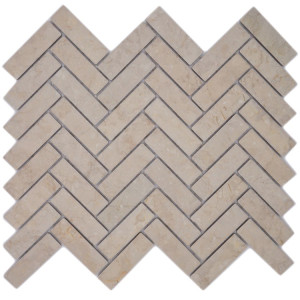 Fiskben Klinkermosaik Ljusbeige Marmor | Ekosten.se