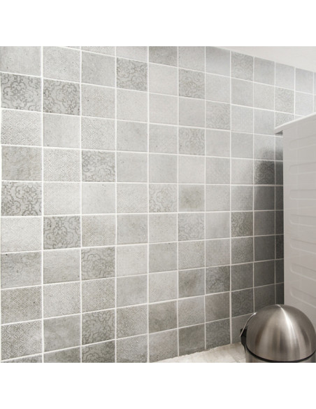 Shabby Chic Retro Klinker Mosaik Grå | Ekosten.se