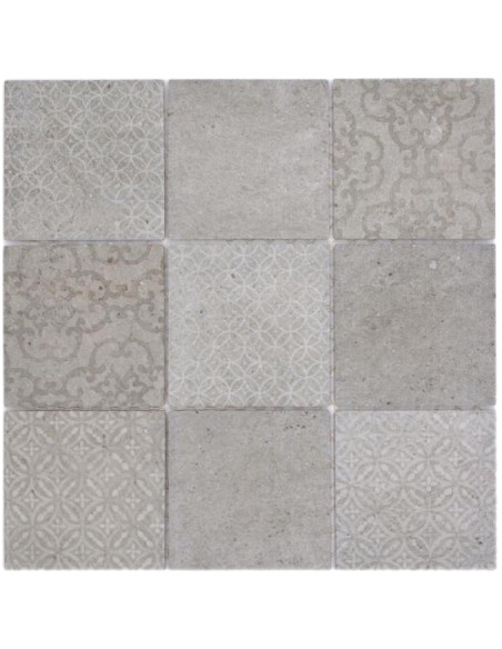Shabby Chic Retro Klinker Mosaik Grå | Ekosten.se
