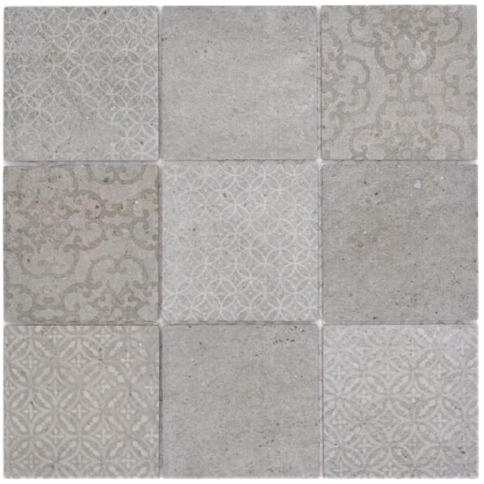 Shabby Chic Retro Klinker Mosaik Grå | Ekosten.se