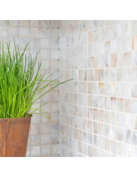 Vit Pärlemor Mosaik | Ekosten.se