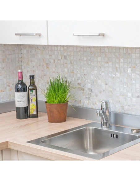 Vit Pärlemor Mosaik | Ekosten.se