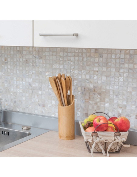 Pärlemor Mosaik Vit | Ekosten.se