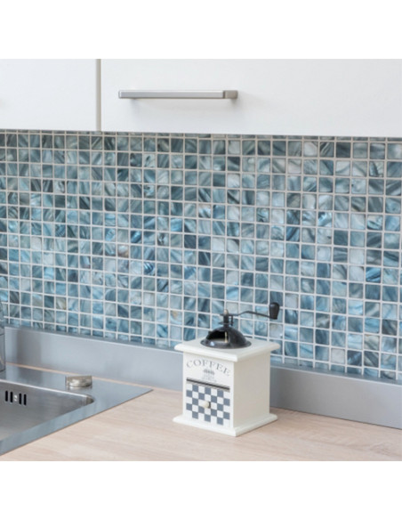 Pärlemor Mosaik Blå Grå | Ekosten.se