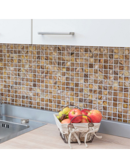 Pärlemor Mosaik Beige Brun | Ekosten.se