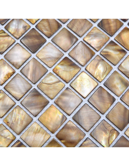 Pärlemor Mosaik Beige Brun | Ekosten.se