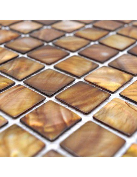 Pärlemor Mosaik Beige Brun | Ekosten.se