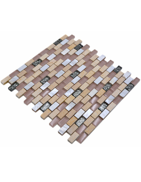 Beige Kristall Mosaik Pärlemor | Ekosten.se