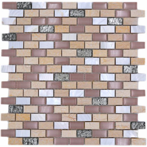 Beige Kristall Mosaik Pärlemor | Ekosten.se