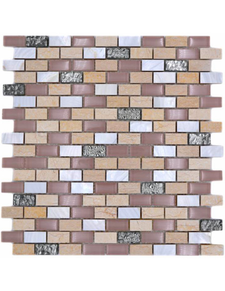 Beige Kristall Mosaik Pärlemor | Ekosten.se