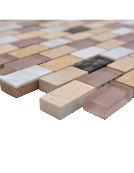 Beige Kristall Mosaik Pärlemor | Ekosten.se