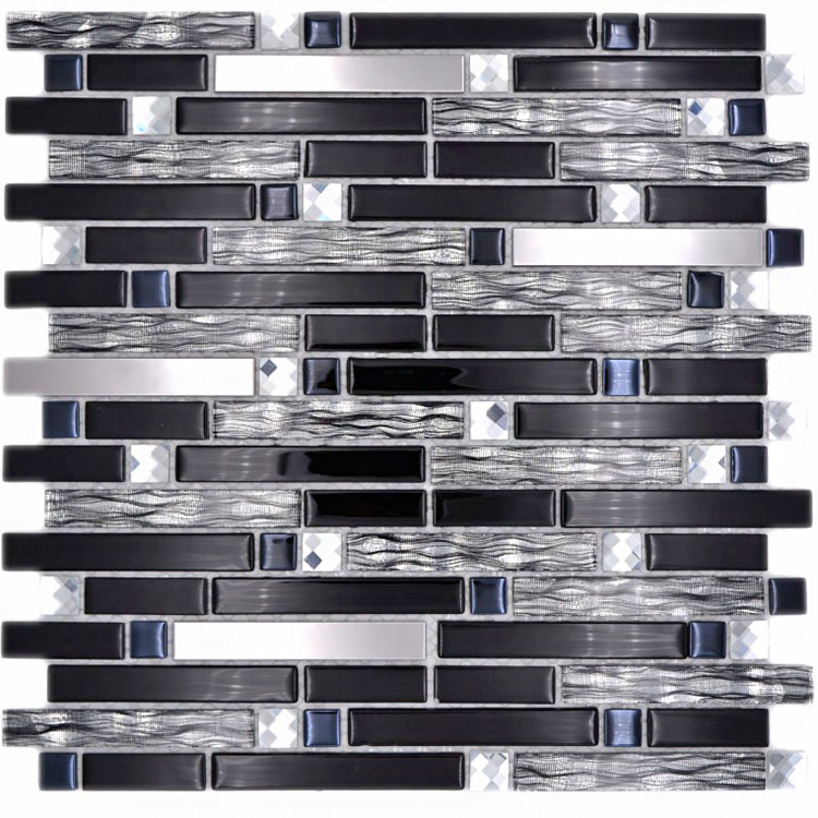 Stavmosaik Kristall Silver Svart | Ekosten.se