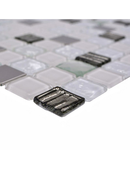 Kristall Mosaik Silver Vit | Ekosten.se