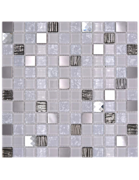 Kristall Mosaik Silver Vit | Ekosten.se