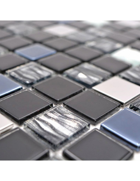 Kristall Mosaik Silver Svart | Ekosten.se
