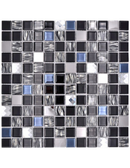 Kristall Mosaik Silver Svart | Ekosten.se